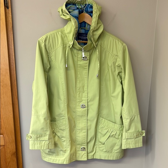 mackintosh new england Jackets & Blazers - Mackintosh New England Cotton-blend Poplin Jacket | size 1X | Bright Green | EUC